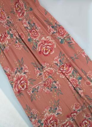 Платье сарафан ярусное primark макси цветочный принт4 фото