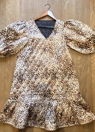 Платье леопардовый принт
