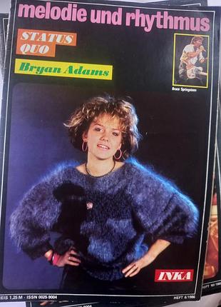 Ретро журнал melodie und rhythmus мелоди и ритм журнал гдр ddr ндр bryan adams