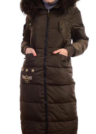 Зимове пальто з капюшоном1 фото