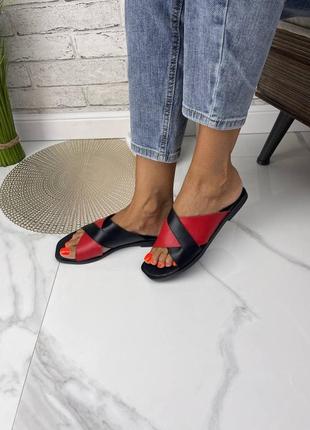 Шльопанці шльопанці тапочки натуральна шкіра