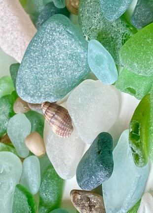 Скляні камінчики морського узбережжя . кварц . камені. акваріумні. декор.6 фото