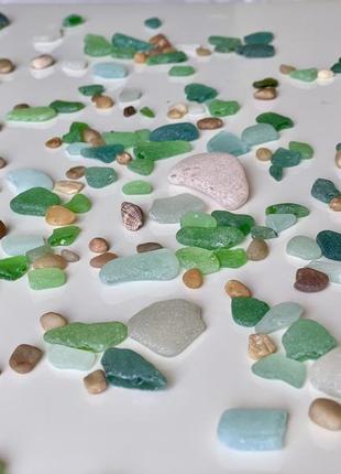 Стеклянные камушки морского побережья . кварц . камни. аквариумные. декор.8 фото