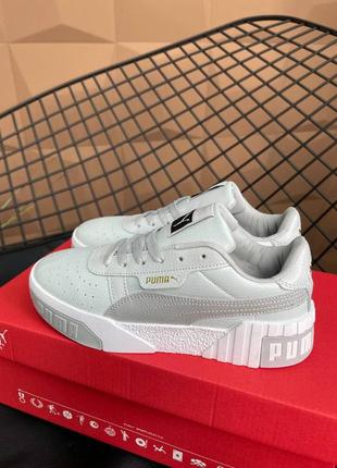 Женские кроссовки puma cali grey10 фото