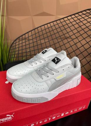 Женские кроссовки puma cali grey9 фото