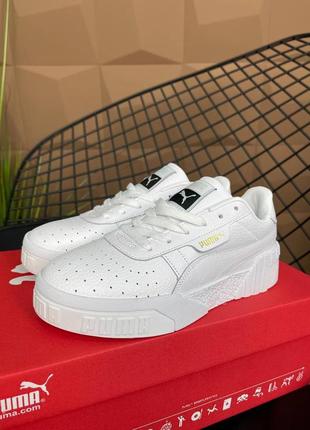 Женские кроссовки puma cali white1 фото