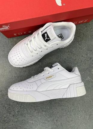 Женские кроссовки puma cali white6 фото