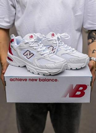 🔥🔥🔥 мужские/женские кроссовки new balance 530 white\red3 фото