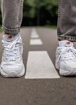 🔥🔥🔥 мужские/женские кроссовки new balance 530 white\red6 фото