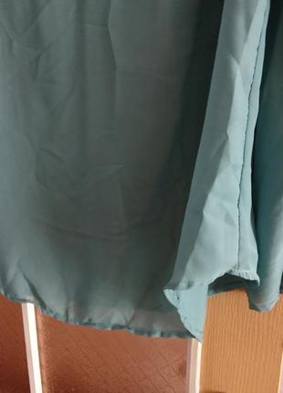 Бирюзовая блузка h&m размера 58-60.3 фото