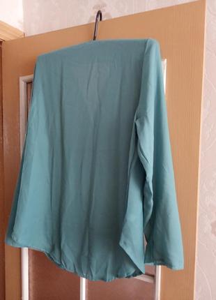Бирюзовая блузка h&m размера 58-60.5 фото