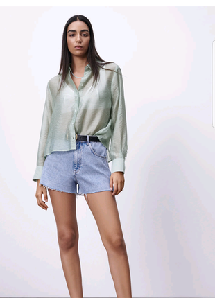 Сорочка - блуза оливкова від zara