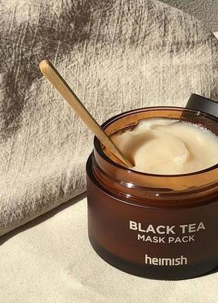 Заспокійлива маска з екстрактом чорного чаю, heimish, black tea mask pack2 фото