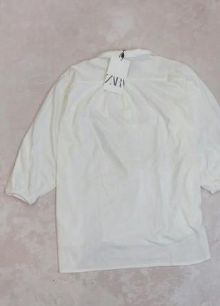 Довгий комбінований топ, сорочка, блузка для дівчинки zara 116 122 128 134 1405 фото