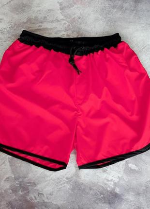Красные мужские плавательные шорты для купания