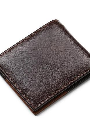Кожаный мужской кошелек портмоне мужское из натуральной кожи с орлом gubintu, бумажник для мужчин кожа3 фото