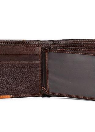 Кожаный мужской кошелек портмоне мужское из натуральной кожи с орлом gubintu, бумажник для мужчин кожа10 фото