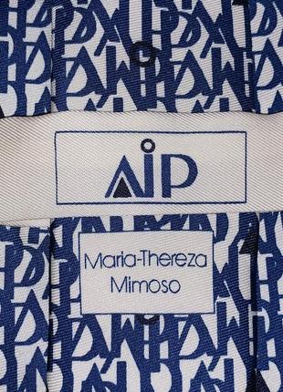 Французский шелковый галстук премиум качества aip maria-thereza mimoso2 фото