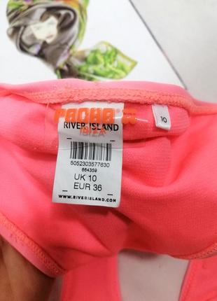 Плавки трусы о купальника флюрно розовые бразильская попка river island3 фото