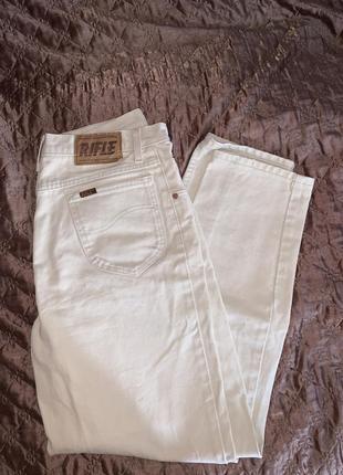 Винтажные ретро джинсы штаны бежевые панк гранж1 фото
