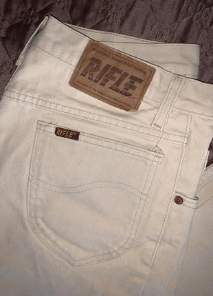 Винтажные ретро джинсы штаны бежевые панк гранж2 фото