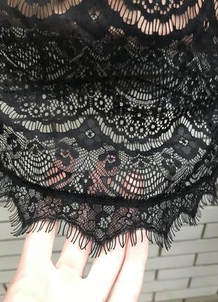 Дуже гарна,чорна,мереживна футболка,гіпюрова,ажурна блузка, білизна,4 фото