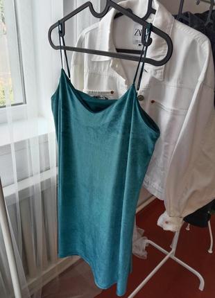 Велюровое платье