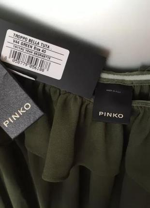 Комбез- шорты pinko комбинезон новый летний  темно -зеленый хаки5 фото