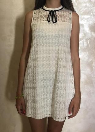 Платье белое forever 21 размер s
