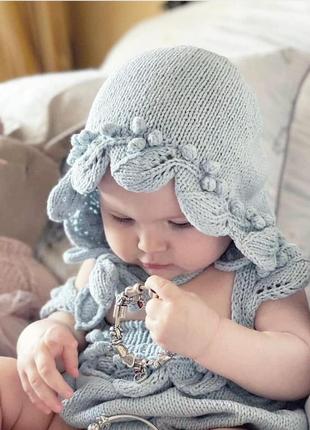 Чепчик для малятка, шапочка, hand made 2