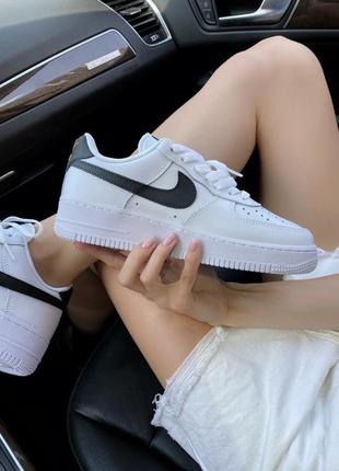 Кросівки air force 1 white/black/gold кросівки2 фото