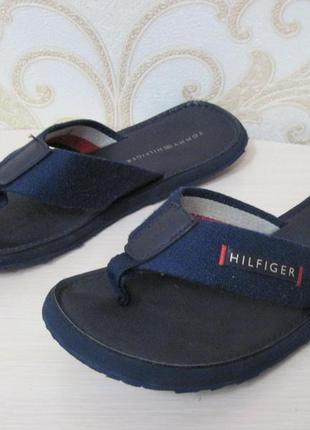 Шлепанцы, шлепки tommy hilfiger, кожаная стелька, оригинал2 фото