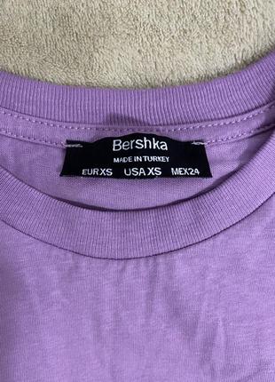 Сиреневый лонгслив bershka6 фото