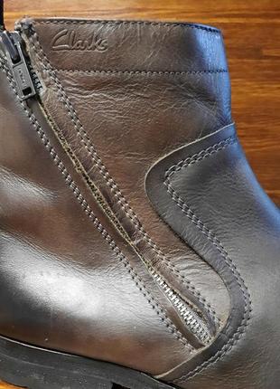 Мужские ботинки clarks натуральная кожа размер 42/28см6 фото