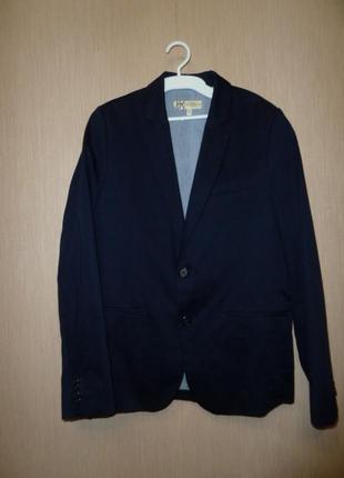 Bhs классический пиджак на 12-13 лет, школьный пиджак, синий в идеале1 фото