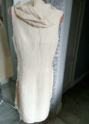Сукня спорт шик з капюшлном, льон, шикарно на відпочинок2 фото