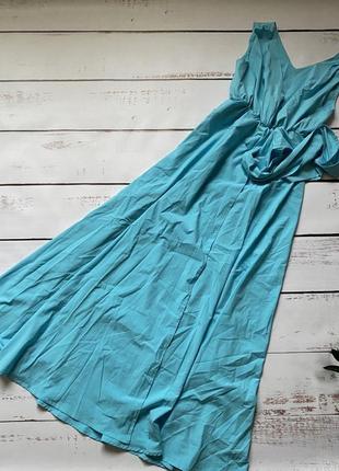 Голубое платье , длинное платье, нарядное платье, сукня, долга сукня