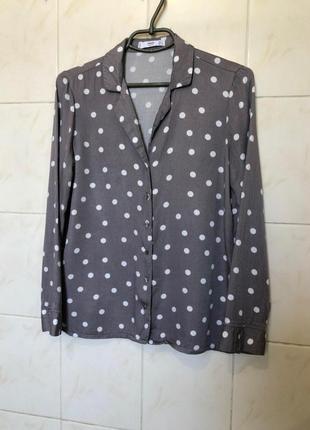 Серая блуза в горох zara zara zara5 фото