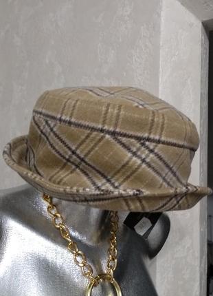 Жіноча капелюх. капелюх ретро. капелюх і хустку на шию.8 фото