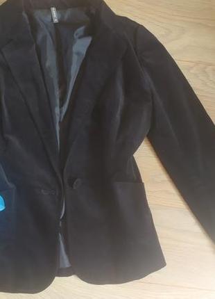 Фирменный пиджак из бархата, 36 размер4 фото