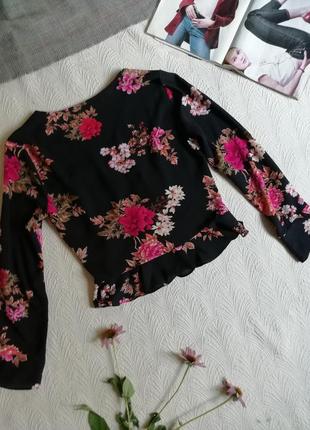 Топ блуза в цветочный принт9 фото