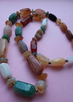 Намисто агат. вінтаж4 фото