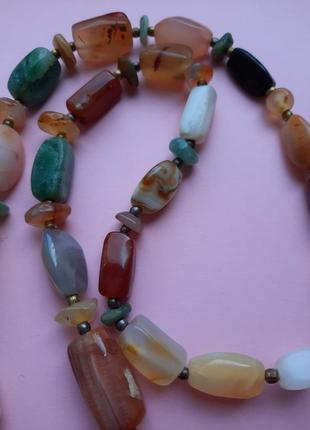 Намисто агат. вінтаж7 фото