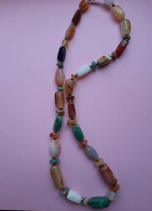 Намисто агат. вінтаж3 фото