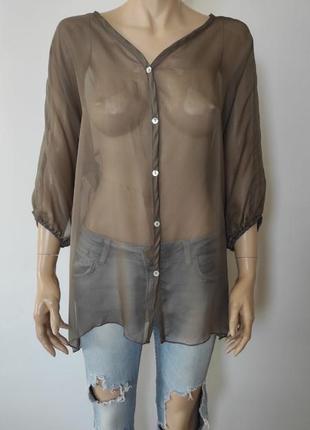 Шелковая рубашка  chicorre  l