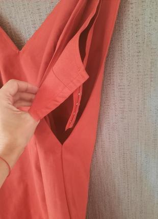 Zara сарафан  сукня з топом ліфом з розрізами вільного фасону4 фото
