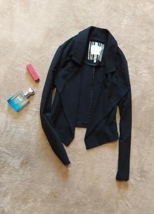Трендовый укороченный летний пиджак жакет без застёжек2 фото
