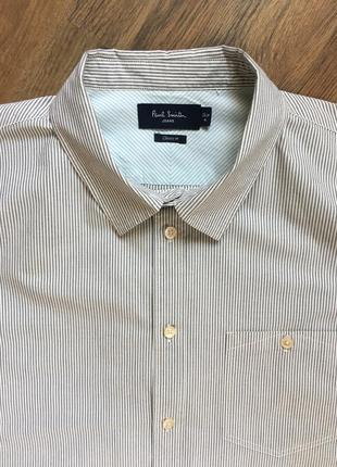 Luxury брендовий елітна чоловіча сорочка короткий рукав paul smith оригінал2 фото