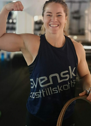 Тренувальна майка для заняття пауерліфтингом ,фітнес спортом ladies від svenskt kosttillskott розмір на бірці:xs.