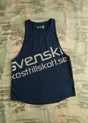 Тренировочная майка для занятия  пауэрлифтингом ,фитнес спортом ladies от svenskt kosttillskott
размер по бирке:xs.5 фото